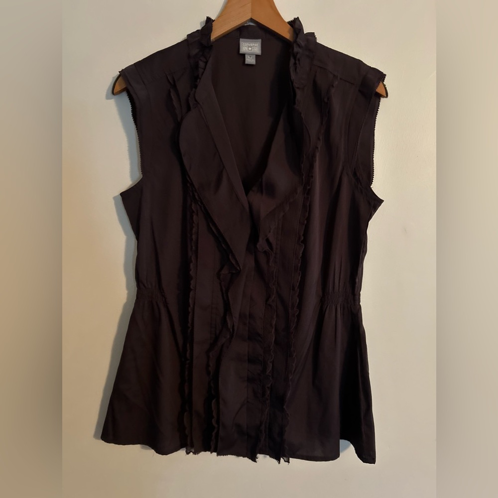 Converse One Star Button Down Top